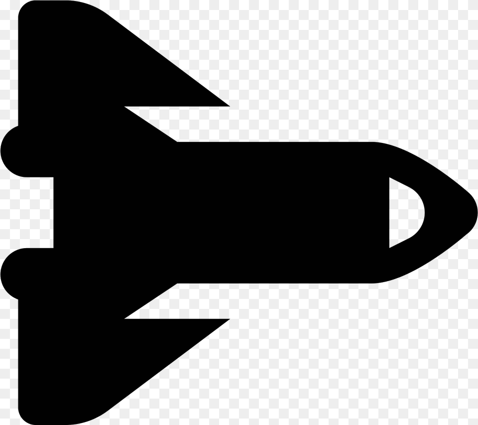 Space Shuttle Icon, Gray Free Png