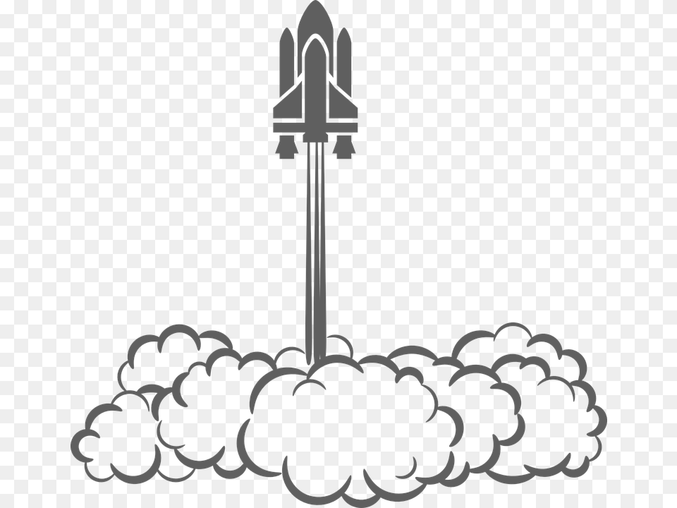 Space Shuttle Lift Off Liftoff Nasa Aerospace Rocket Launch Clip Art, Weapon Free Png