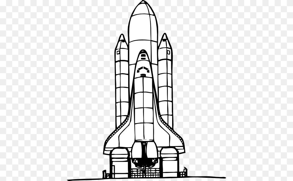 Space Shuttle Liftoff Svg Clip Arts Space Shuttle Clipart Black And White, Aircraft, Spaceship, Transportation, Vehicle Png