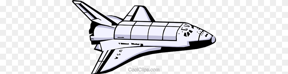 Space Shuttle Royalty Free Vector Clip Art Illustration, Aircraft, Space Shuttle, Spaceship, Transportation Png