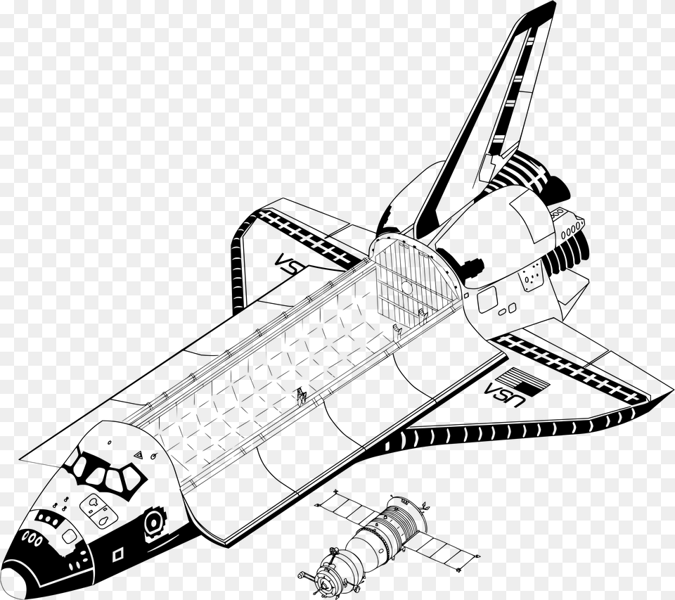 Space Shuttle Vs Soyuz Tm Soyuz Space Shuttle, Gray Free Png Download