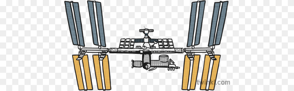 Space Station Illustration Space Station Black And White, Astronomy, Outer Space, Space Station Free Png
