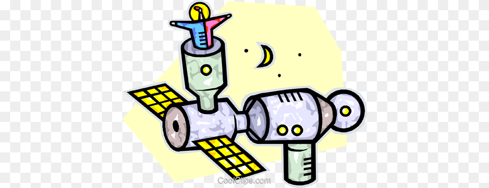 Space Station Royalty Vector Clip Art Illustration, Bulldozer, Machine Free Png