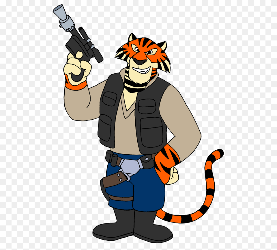 Space Tiger Mascot, Book, Comics, Publication, Baby Free Png Download