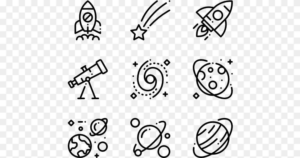 Space Transparent Background Weather Vector Icons, Gray Png