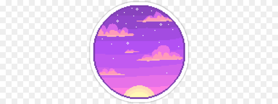 Space Tumblr Pixel Planet Pastel Pixel, Purple, Outdoors, Nature, Disk Free Png Download