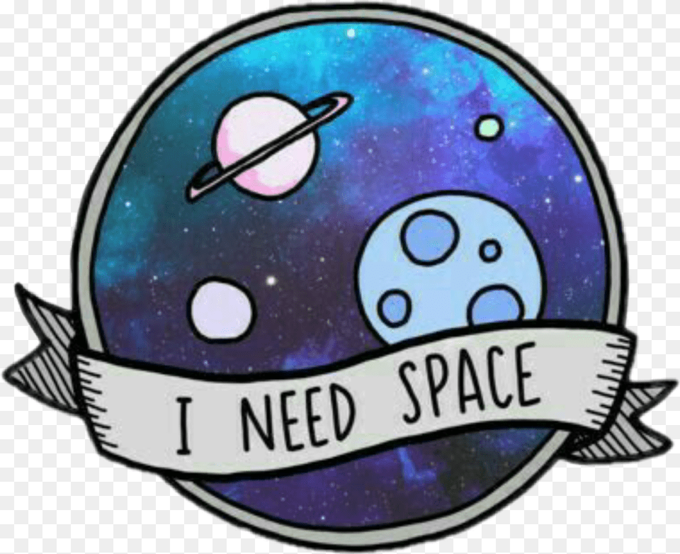 Space Weltraum Ineedspace Myspace Space Stickers, Badge, Logo, Sticker, Symbol Free Png Download