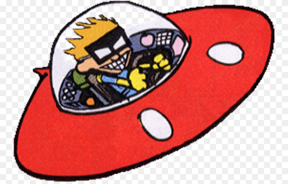 Spacecraft Calvin And Hobbes Spaceman Spiff, Clothing, Hat, Helmet, Cap Free Png Download
