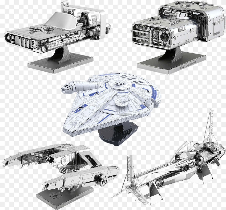 Spacecraft Drawing Star Wars Metal Earth Lando39s Millennium Falcon, Aircraft, Spaceship, Transportation, Vehicle Free Transparent Png