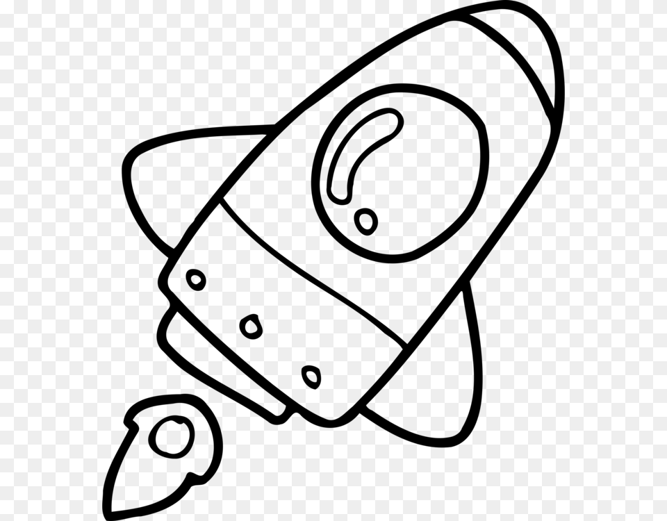 Spacecraft Rocket Launch Drawing Computer Icons, Gray Free Png