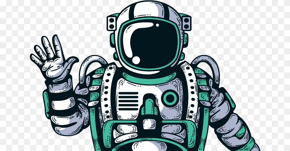 Spaceman Space Astronaut Art, Robot, Person, Face, Head Png Image