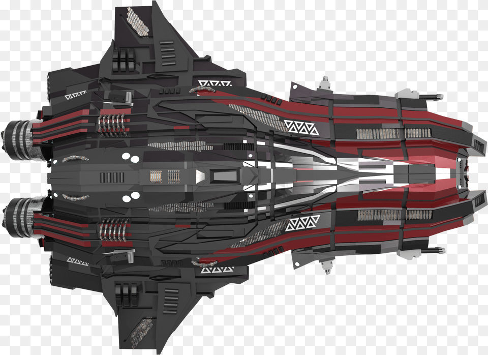 Spaceship 001 Black Red General Lighting Top Masked, Aircraft, Transportation, Vehicle, Cad Diagram Png