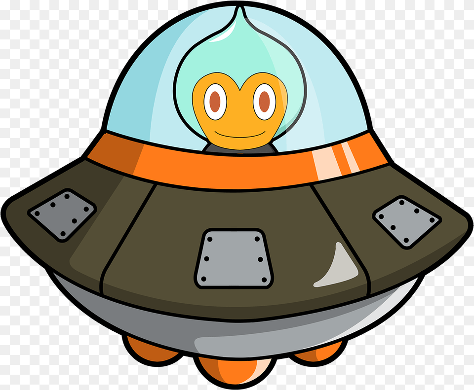 Spaceship Aliens Bitcoin Android Image Cartoon Alien Spaceship, Clothing, Hardhat, Helmet Png