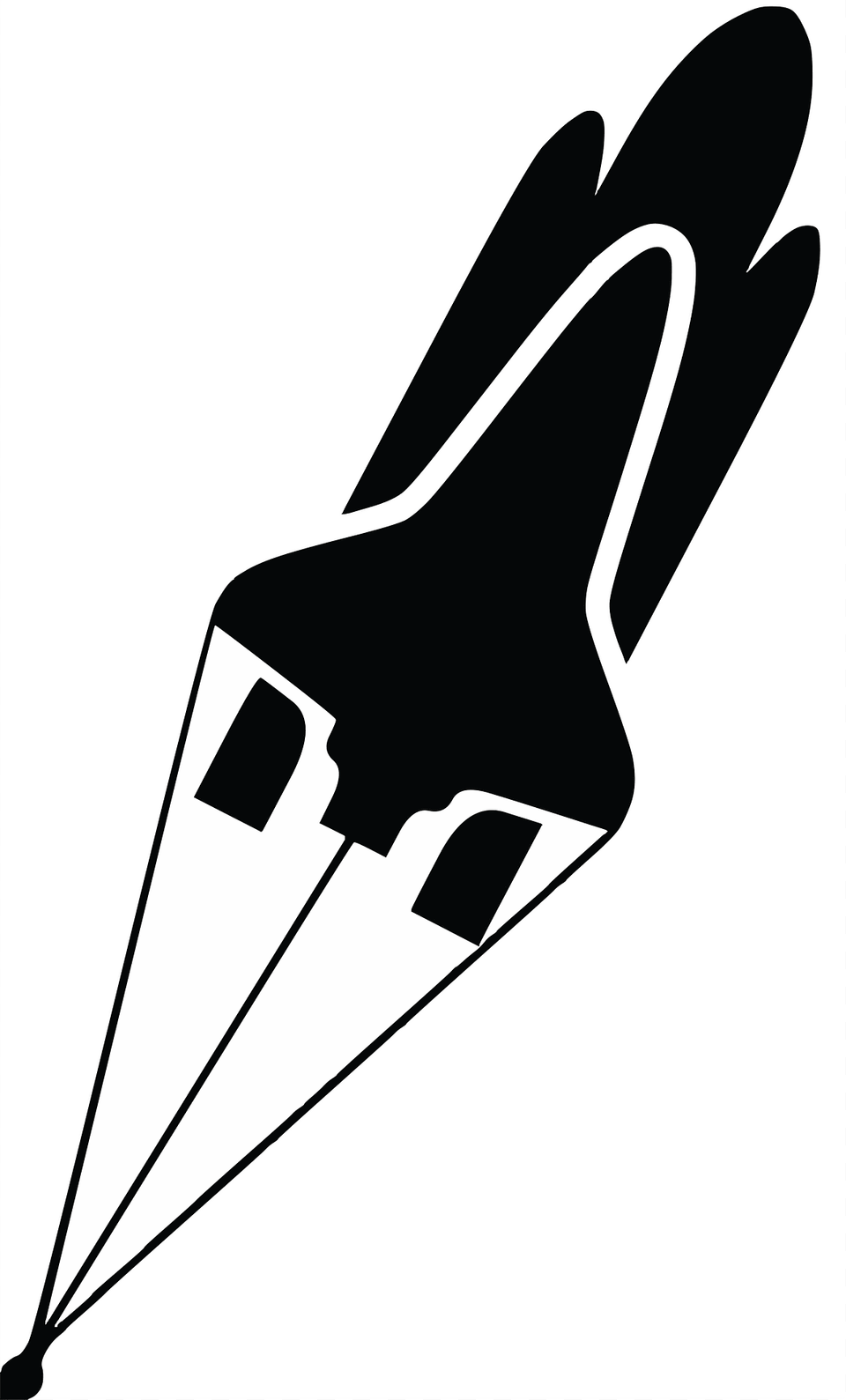 Spaceship Clipart, Stencil, Bow, Weapon, Silhouette Png Image
