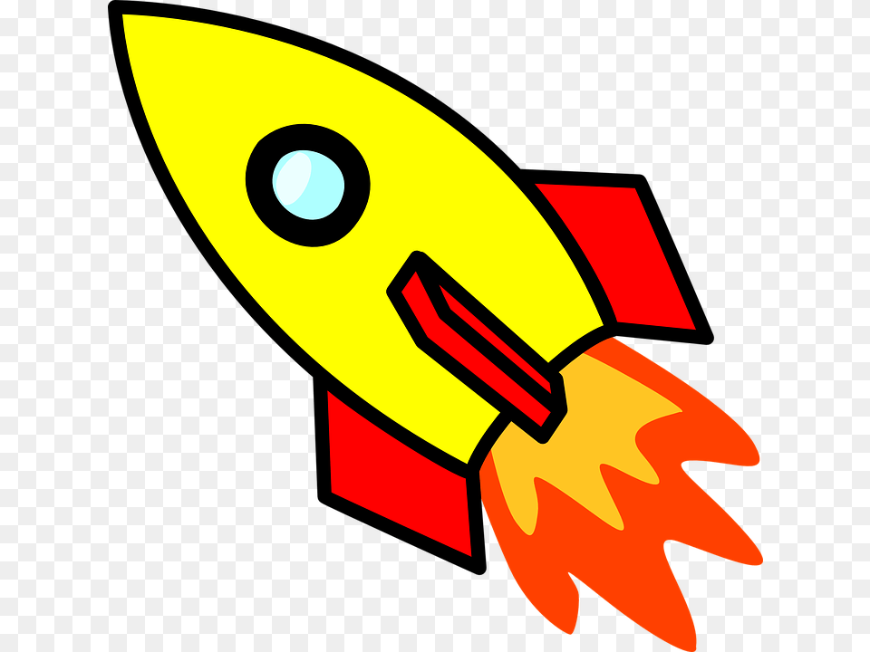 Spaceship Clipart Rocket Spaceship Space Travel Vector, Outdoors, Weapon, Animal, Sea Life Free Png