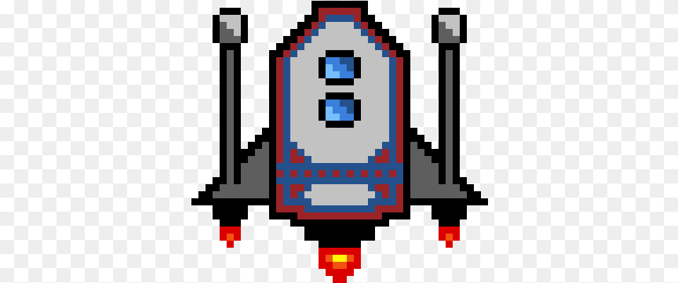 Spaceship Pixel Art Free Transparent Png