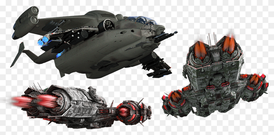Spaceship Starship Spacecraft Futuristic Space Ship, Aircraft, Vehicle, Transportation, Airplane Free Png Download