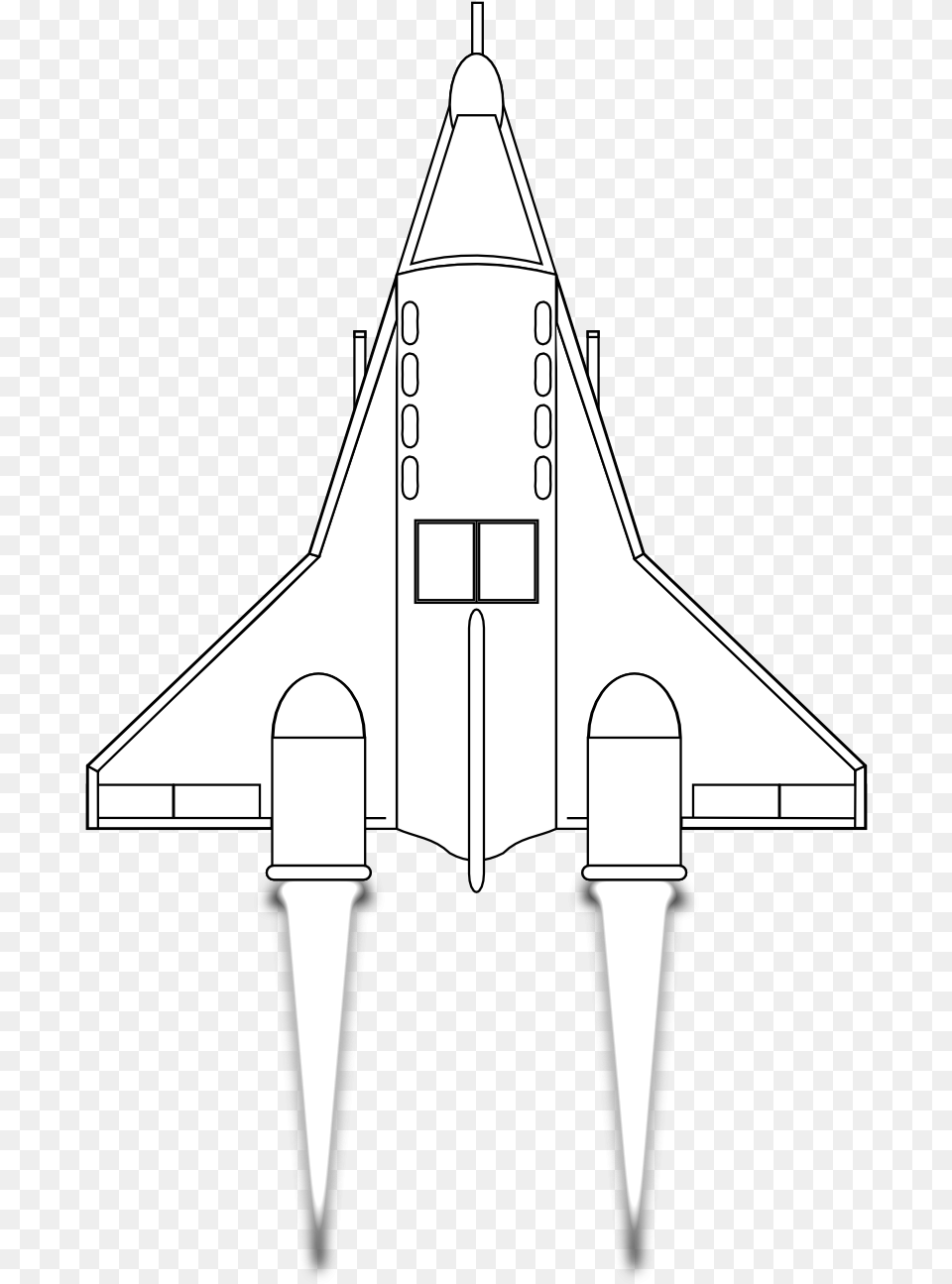 Spaceship With Black Background, Aircraft, Transportation, Vehicle, Blade Free Png