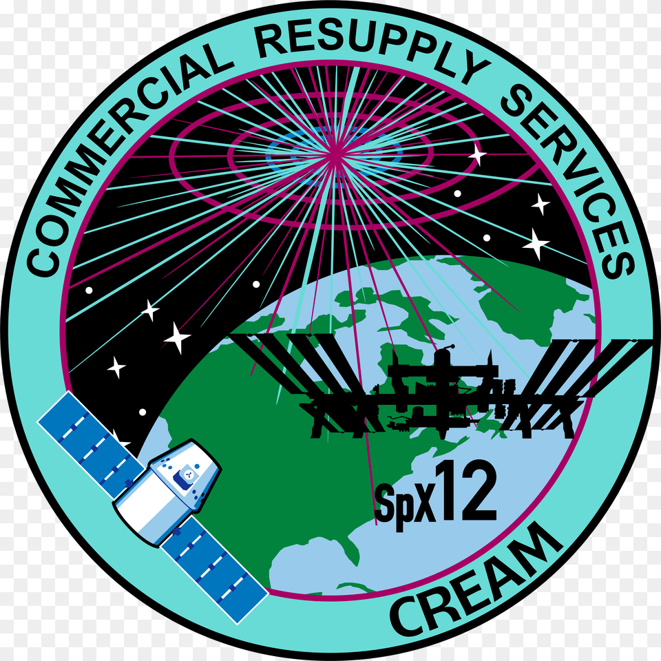 Spacex Crs 12 Patch Free Png