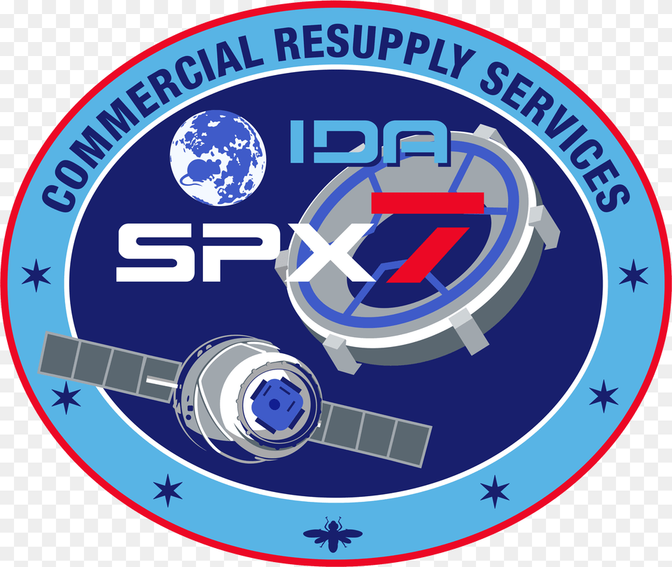 Spacex Crs 7 Patch Airplane, Disk Free Png Download