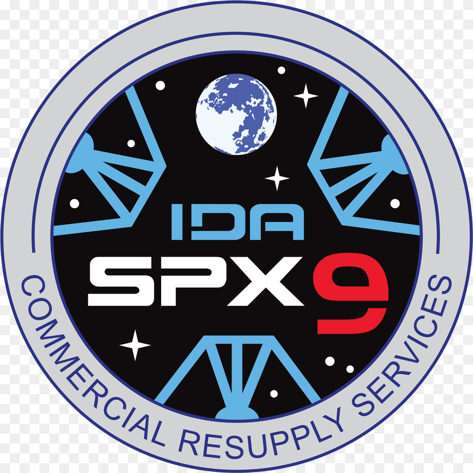Spacex Crs 9 Patch, Logo, Emblem, Symbol, Badge Png Image