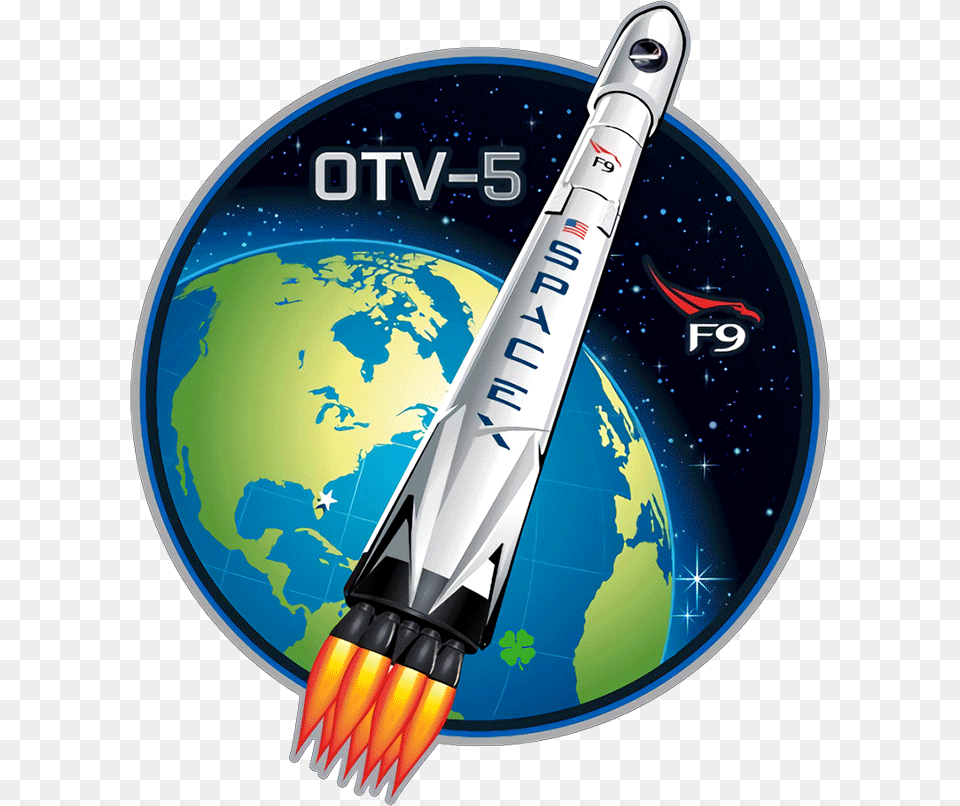 Spacex Inmarsat 5 Mission Patch Spacex Falcon 9 Otv, Brush, Device, Tool, Aircraft Free Png Download