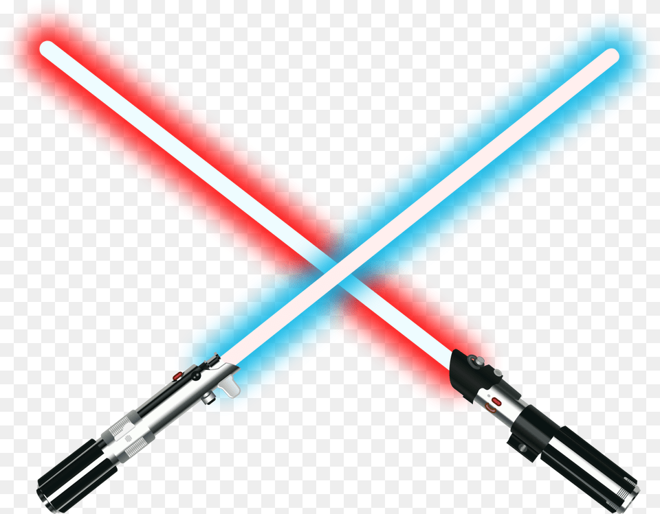 Spade Laser Incrociate Star Wars Lightsaber, Light, Baton, Stick Free Png