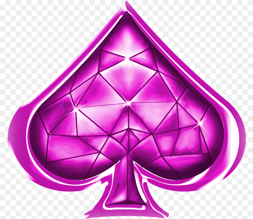 Spade Symbol, Purple, Accessories, Lamp, Art Png