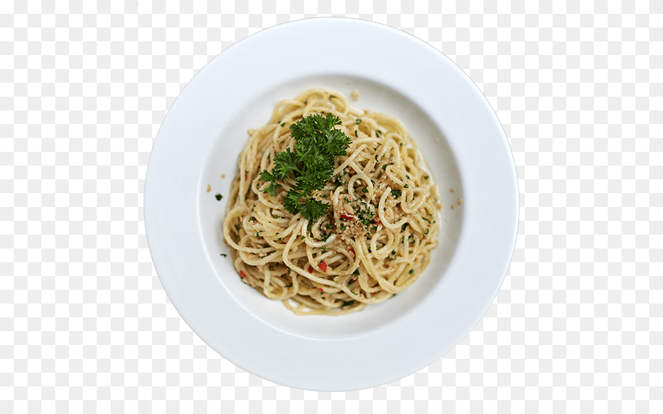 Spagetti Aglio Olio Spaghetti Aglio E Olio, Food, Pasta, Plate, Food Presentation Png Image