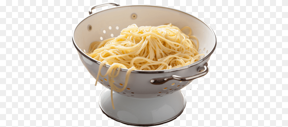 Spagetti Pasta In Colander, Food, Spaghetti, Noodle, Cup Free Png