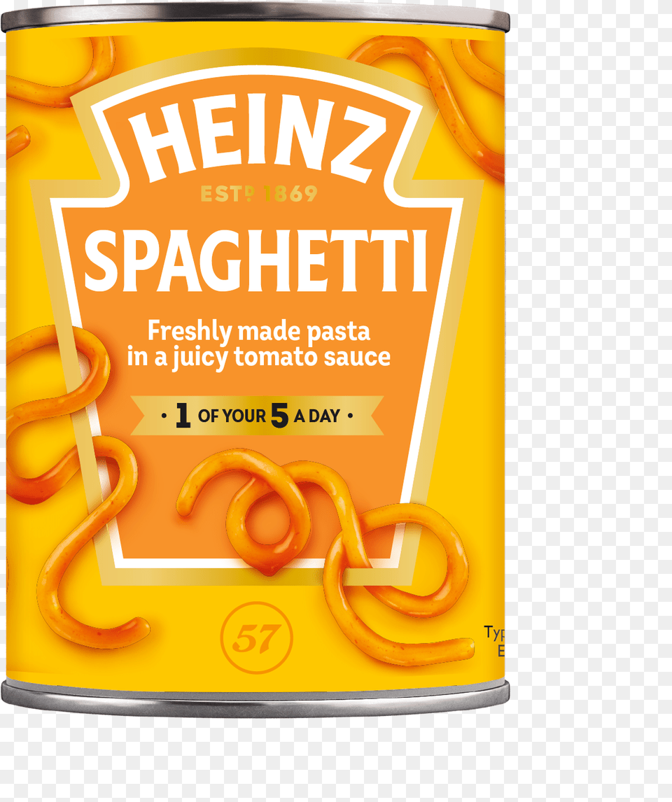 Spaghetti, Tin, Food, Ketchup, Advertisement Free Png Download