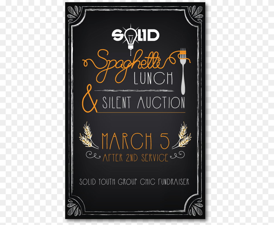 Spaghetti Dinner Poster Calligraphy, Advertisement Free Png