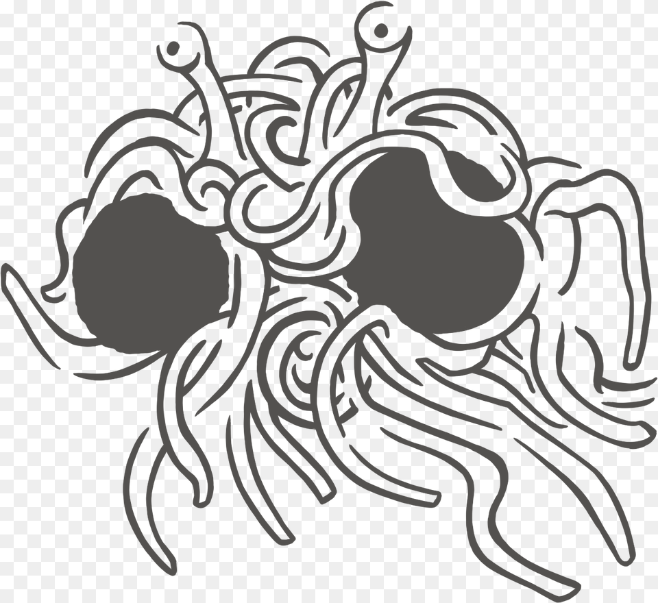 Spaghetti Drawing Easy Flying Spaghetti Monster Vector, Animal, Invertebrate, Spider, Face Png