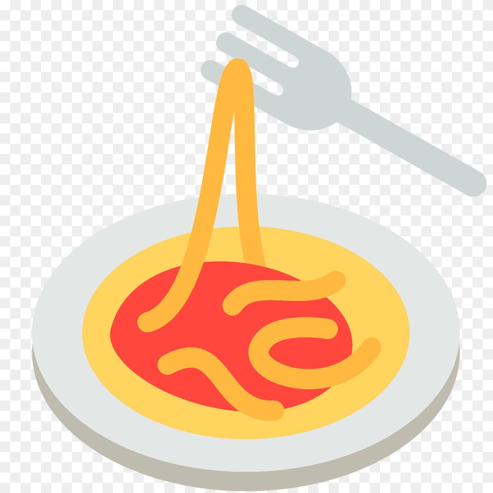 Spaghetti Emoji Clipart, Cutlery, Fork, Food, Meal Png Image