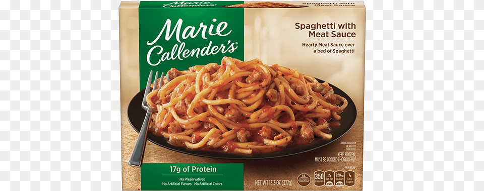 Spaghetti With Meat Sauce Marie Callender39s Fettuccini Alfredo, Food, Pasta, Dining Table, Furniture Free Transparent Png