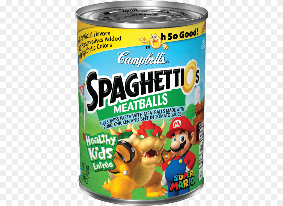 Spaghettios Super Mario Bros Super Mario Spaghettios, Tin, Can, Baby, Person Png