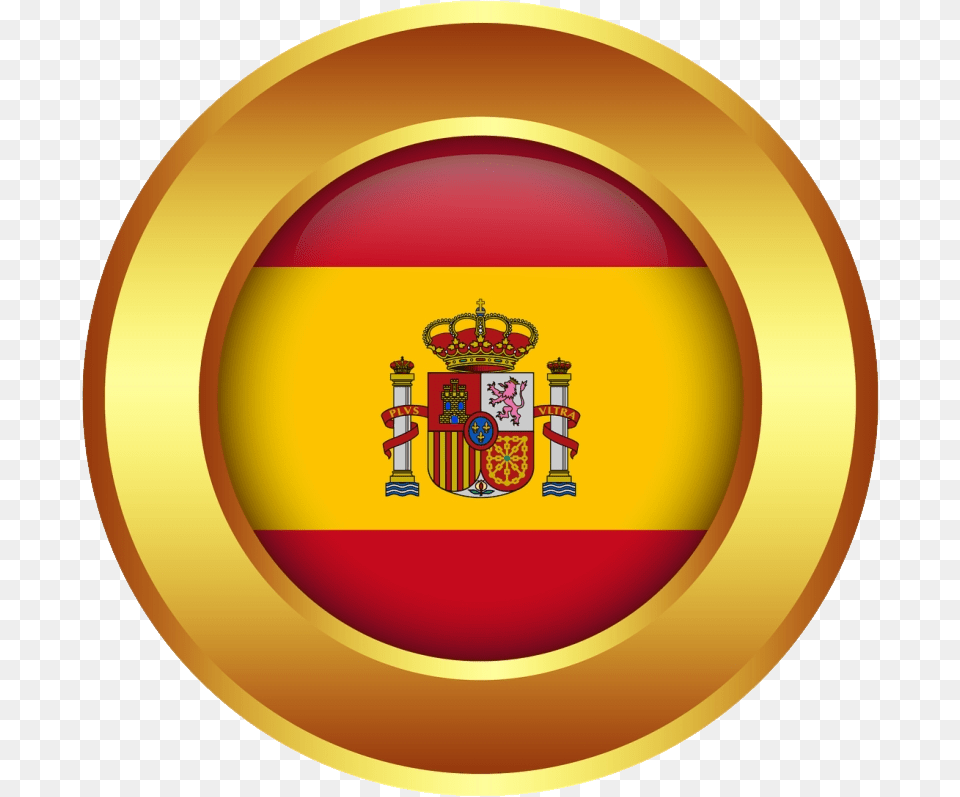 Spain, Emblem, Symbol, Disk Png Image