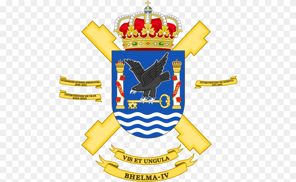 Spain Army Coat Of Arms, Emblem, Symbol, Logo, Badge Png