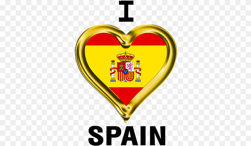 Spain Flag, Heart, Food, Ketchup Png Image