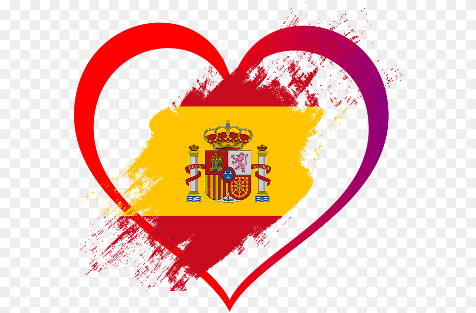 Spain Flag 26 Buy Clip Art Spain Flag Heart, Nutcracker Free Transparent Png