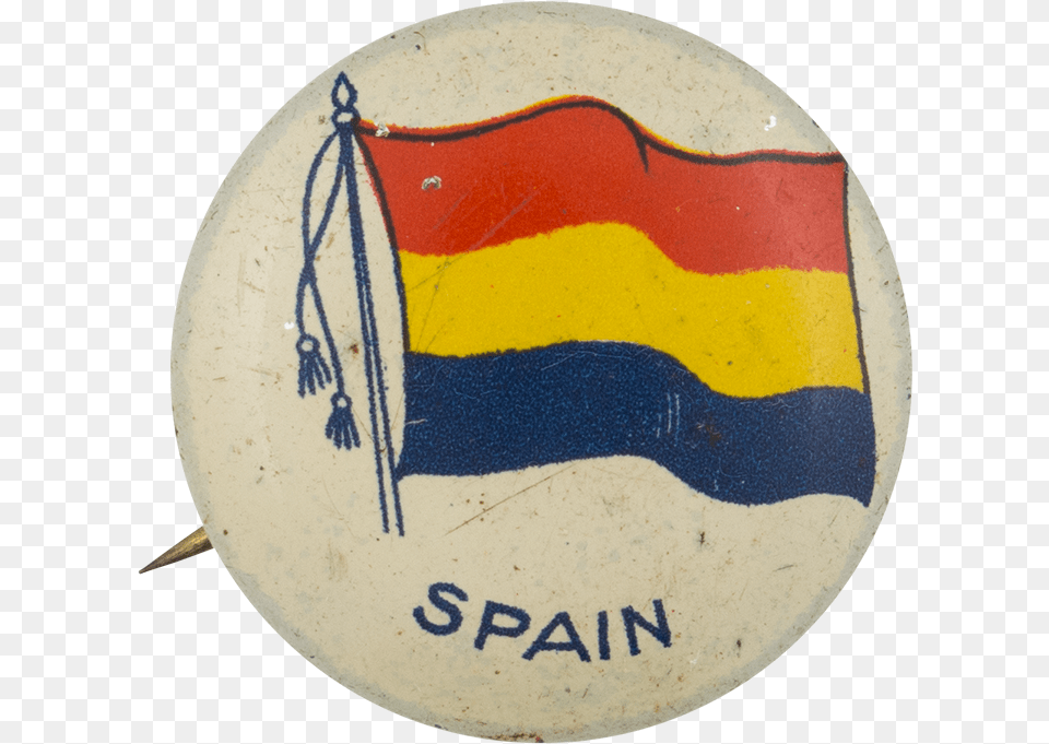 Spain Flag Art Button Museum Badge, Logo, Symbol, Emblem Png Image