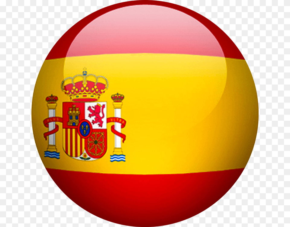 Spain Flag Circle, Sphere, Ball, Rugby, Rugby Ball Png Image