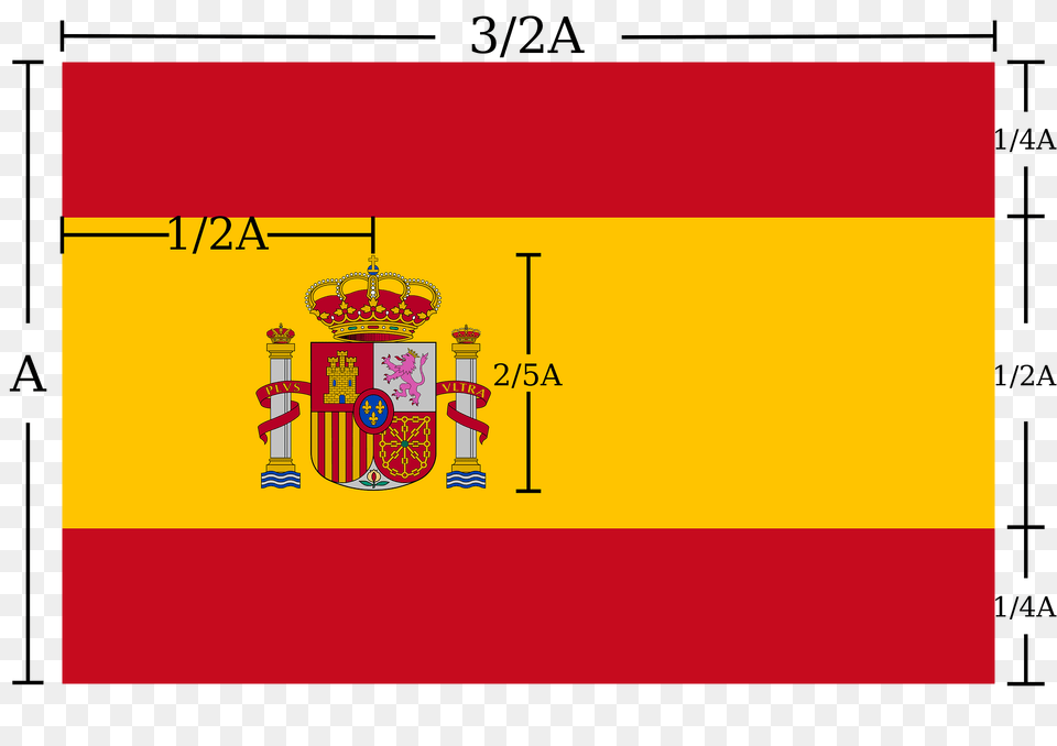 Spain Flag Construction Sheet Clipart Png