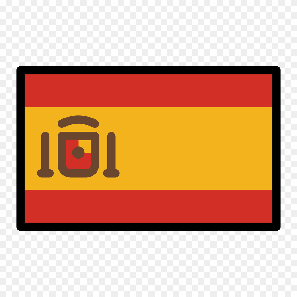 Spain Flag Emoji Clipart, Text, Blackboard Free Png