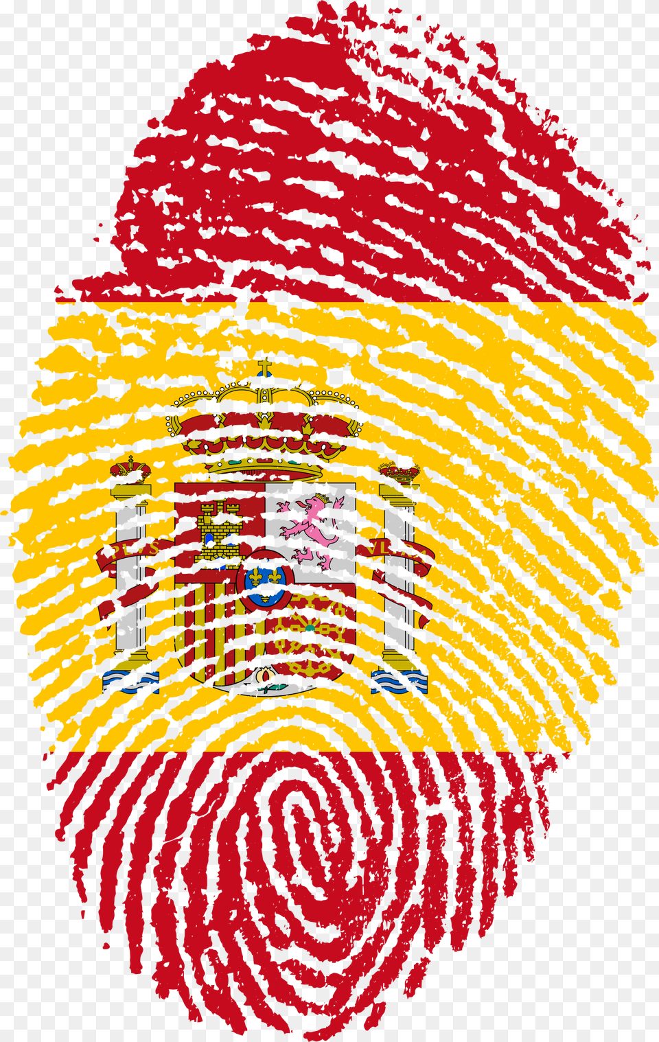 Spain Flag Fingerprint Country Spain Fingerprint, Home Decor, Rug, Art, Person Free Transparent Png