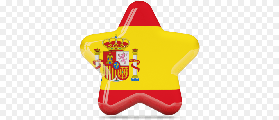 Spain Flag Ico Icons And Backgrounds Spain Flag In Star, Symbol, Food, Sweets Free Png