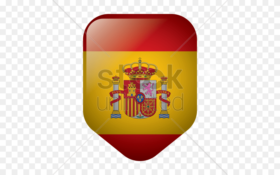Spain Flag Icon Vector Image, Armor, Shield, Food, Ketchup Free Transparent Png