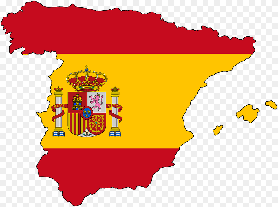 Spain Flag Map Clipart, Person, Face, Head Png