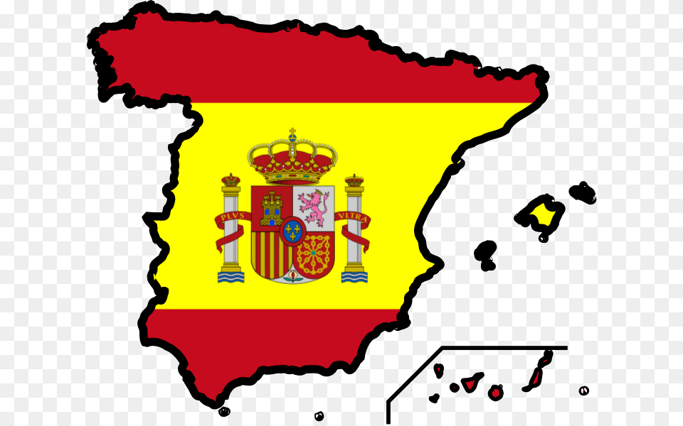 Spain Flag On Map, Person Free Transparent Png