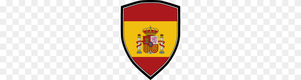 Spain Flag Shield, Armor, Disk Free Png